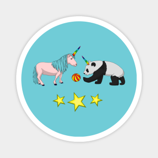 Pandicorn meets Unicorn Magnet